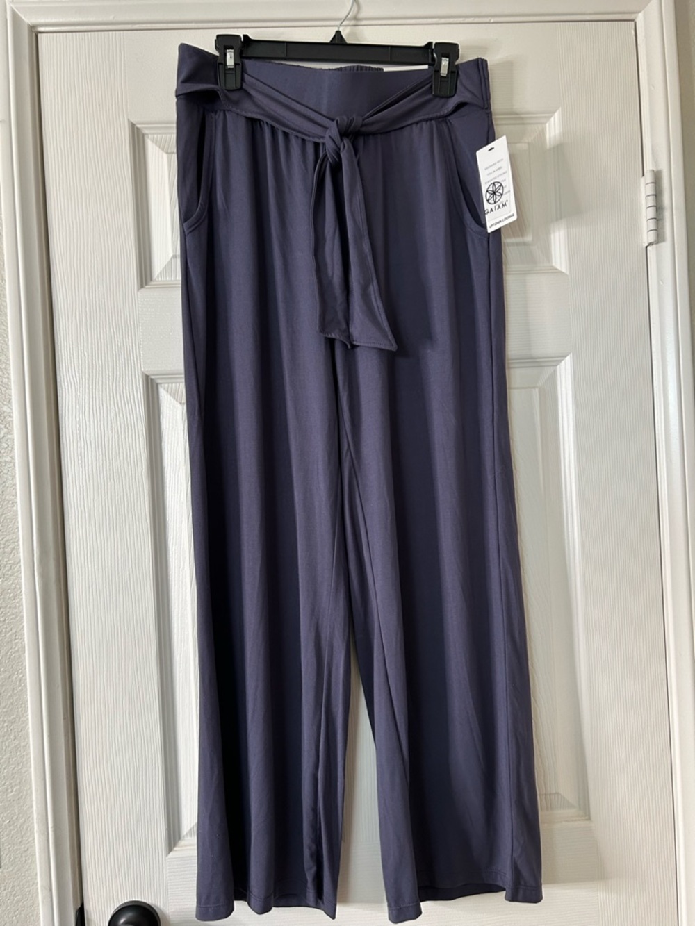 Gaiam Park Tie Wide Leg Pant Odyssey Gray